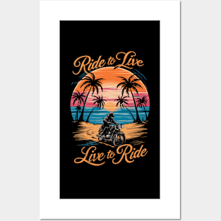 Ride to Live, Live to Ride | Bike Lovers Posters and Art